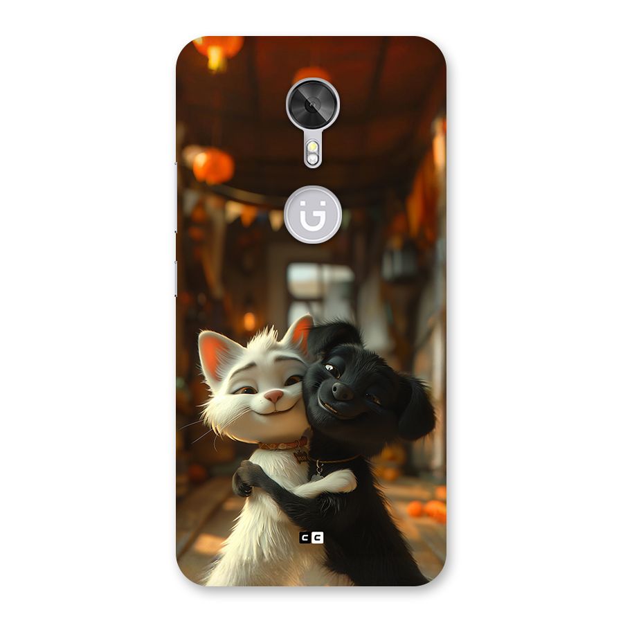 Cute Cat Dog Back Case for Gionee A1