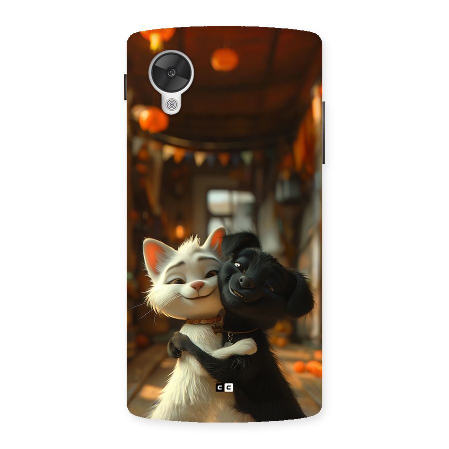Cute Cat Dog Back Case for Google Nexus 5