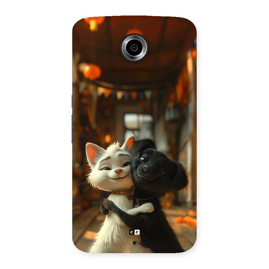 Cute Cat Dog Back Case for Google Nexus 6