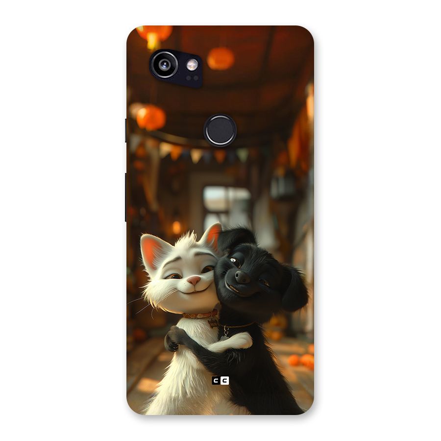 Cute Cat Dog Back Case for Google Pixel 2 XL