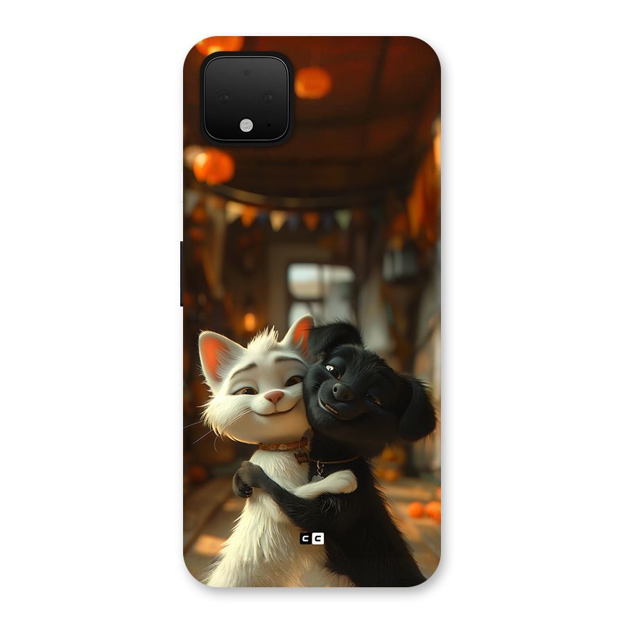 Cute Cat Dog Back Case for Google Pixel 4 XL