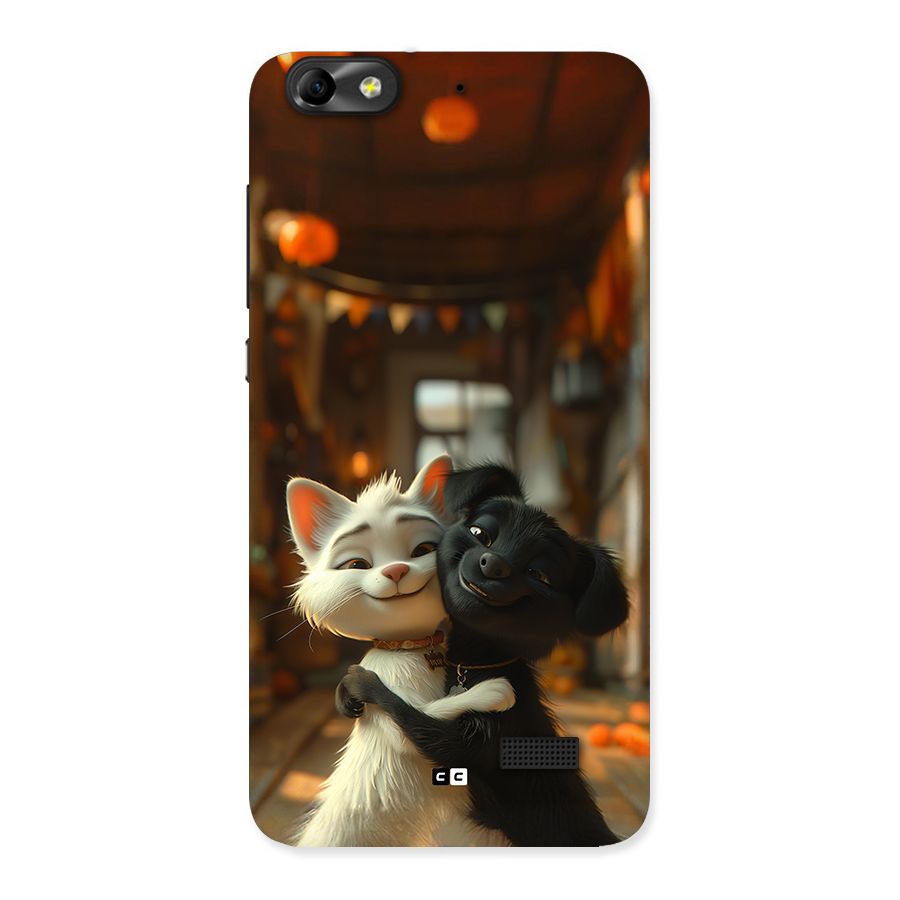 Cute Cat Dog Back Case for Honor 4C