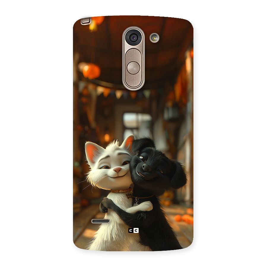 Cute Cat Dog Back Case for LG G3 Stylus