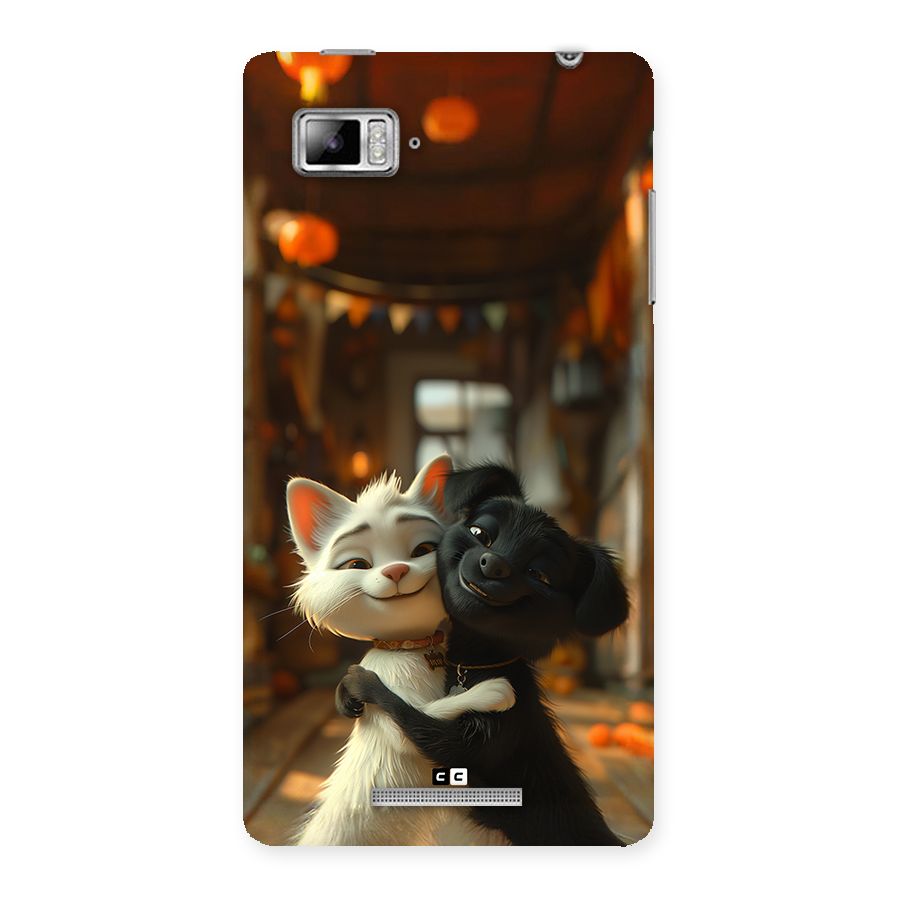 Cute Cat Dog Back Case for Lenovo Vibe Z K910