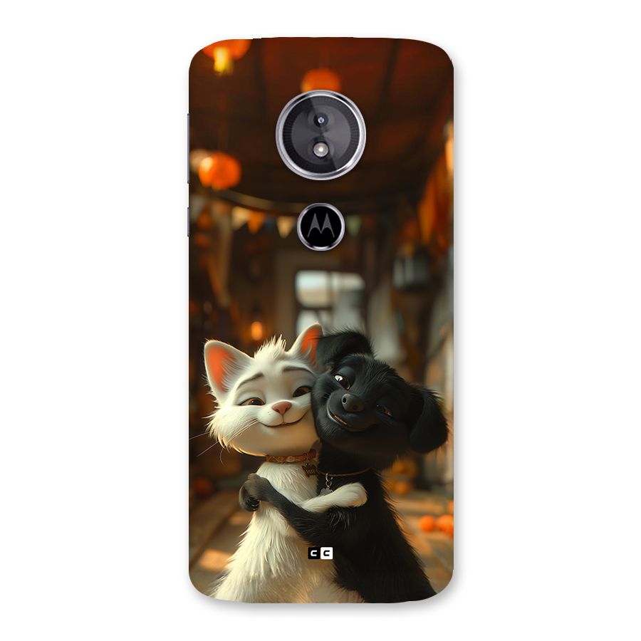 Cute Cat Dog Back Case for Moto E5