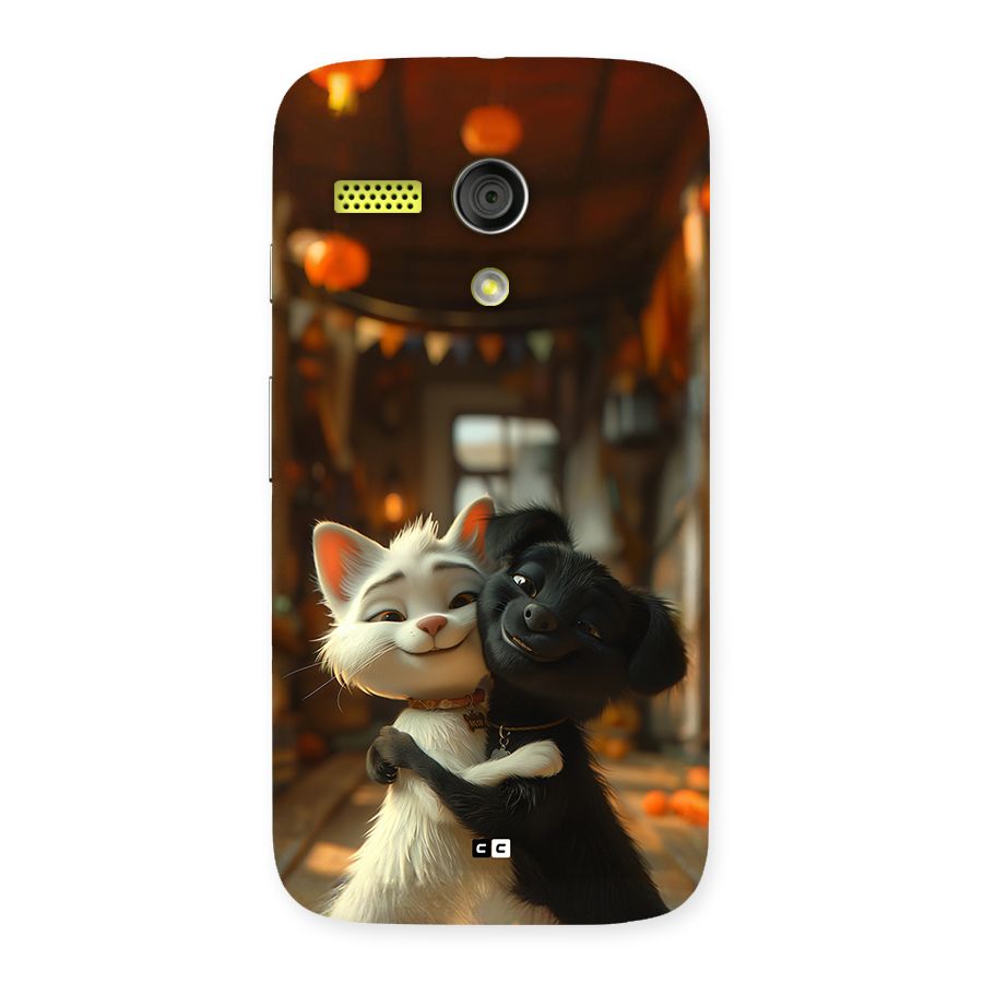 Cute Cat Dog Back Case for Moto G