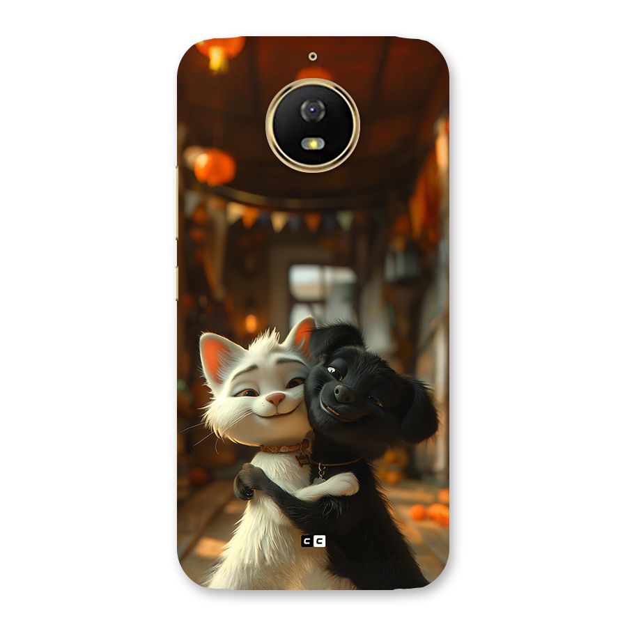 Cute Cat Dog Back Case for Moto G5s