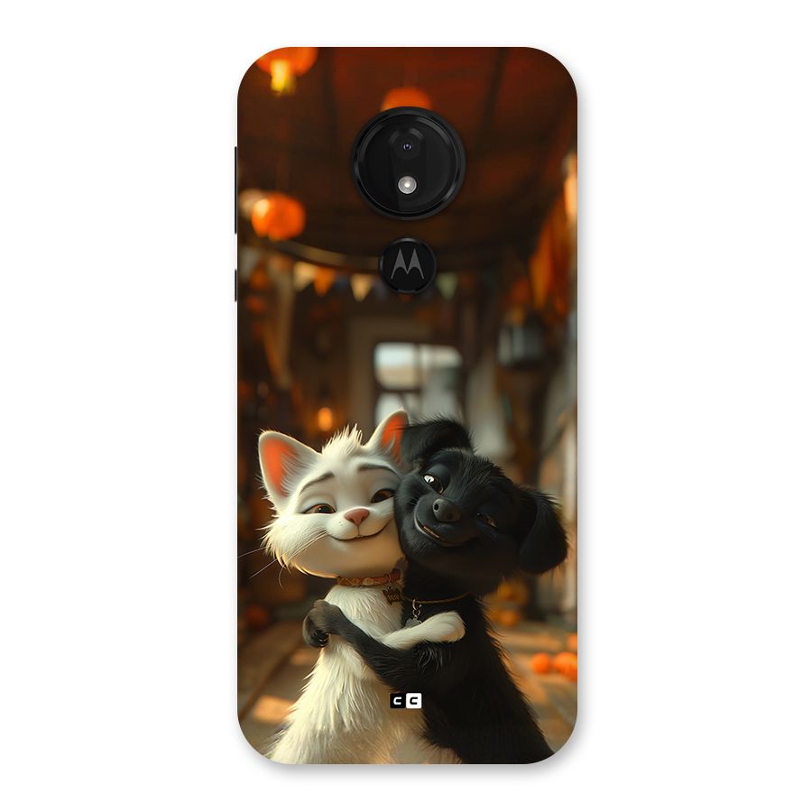 Cute Cat Dog Back Case for Moto G7 Power