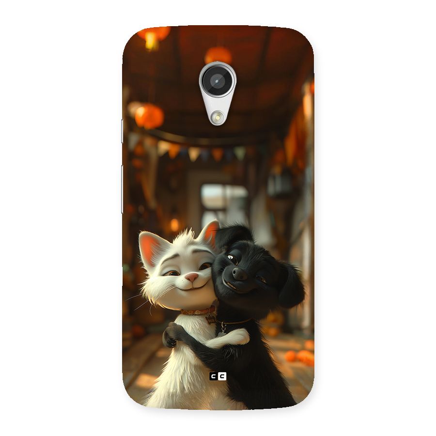 Cute Cat Dog Back Case for Moto G 2nd Gen