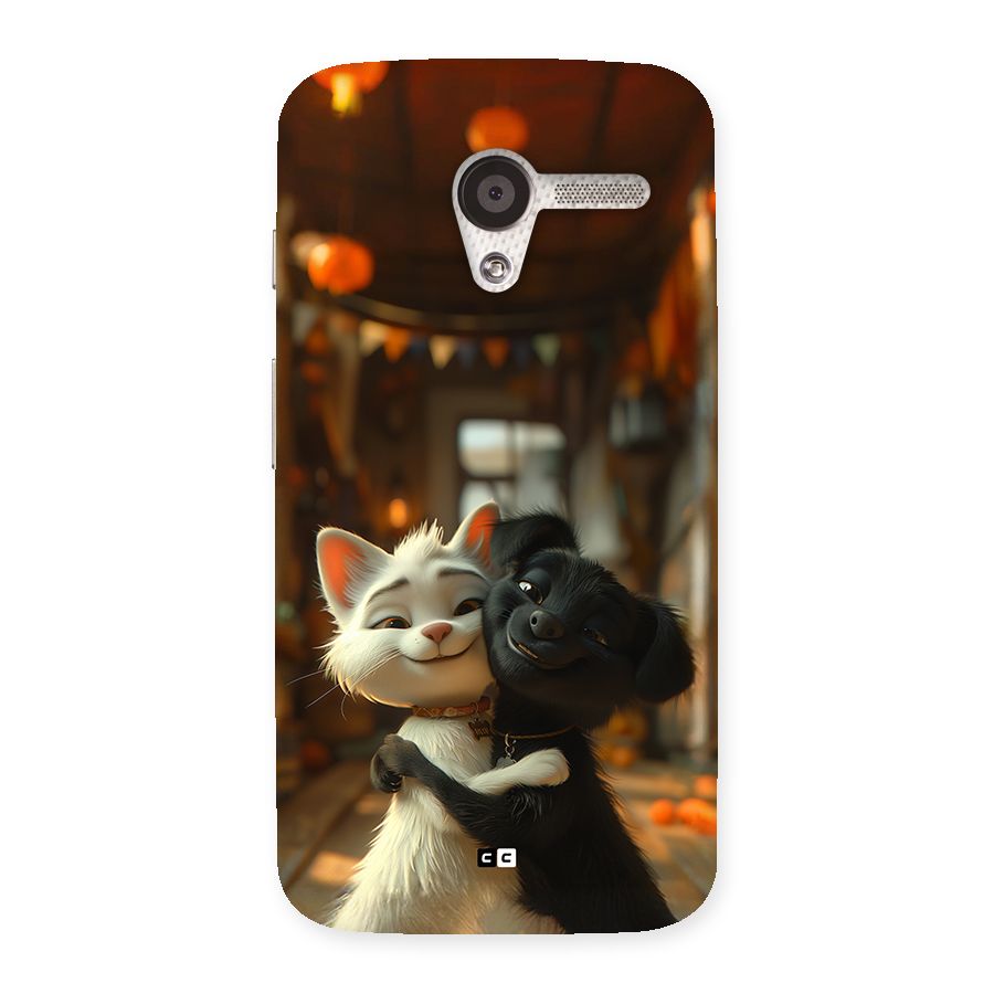 Cute Cat Dog Back Case for Moto X