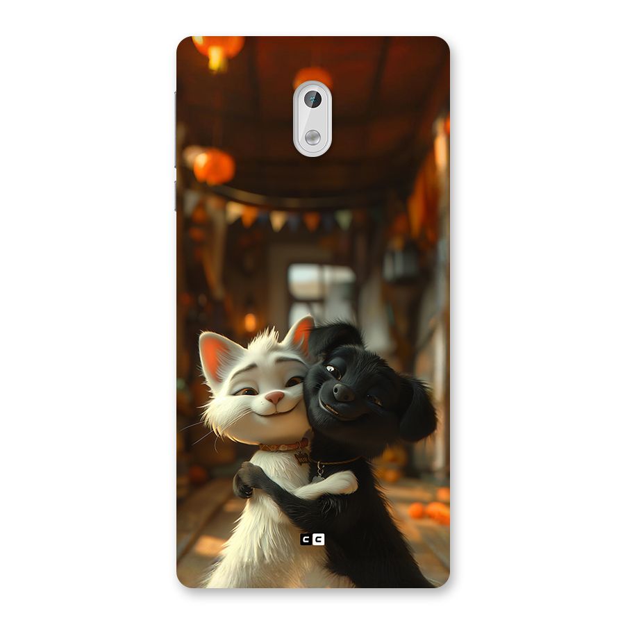 Cute Cat Dog Back Case for Nokia 3