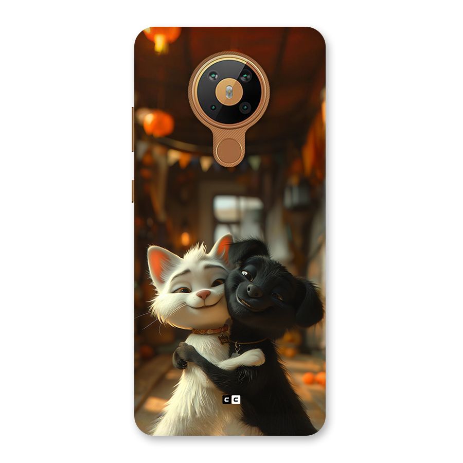 Cute Cat Dog Back Case for Nokia 5.3