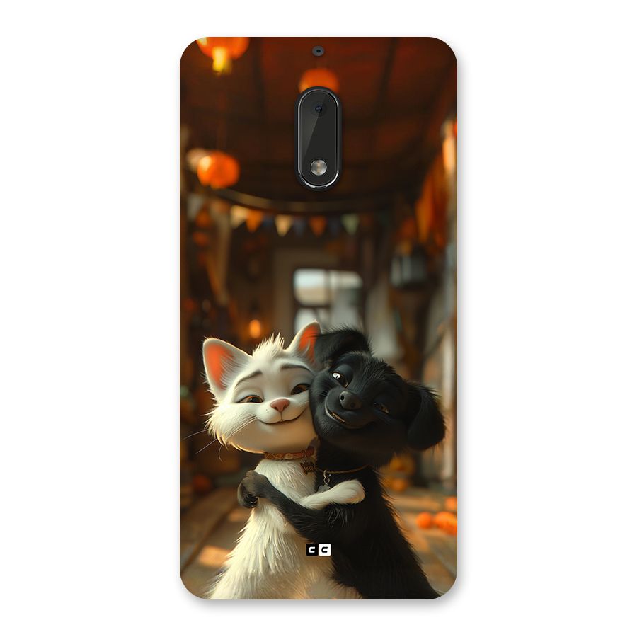 Cute Cat Dog Back Case for Nokia 6