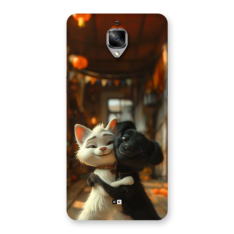 Cute Cat Dog Back Case for OnePlus 3