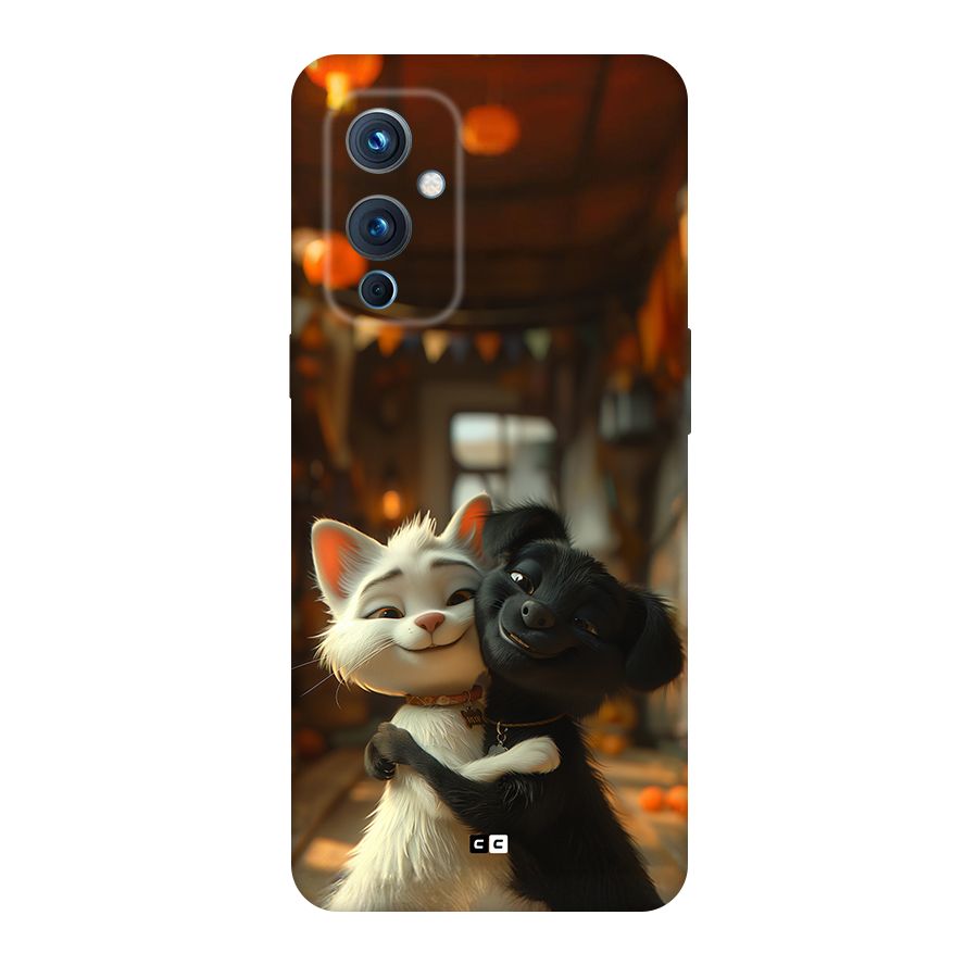 Cute Cat Dog Back Case for OnePlus 9