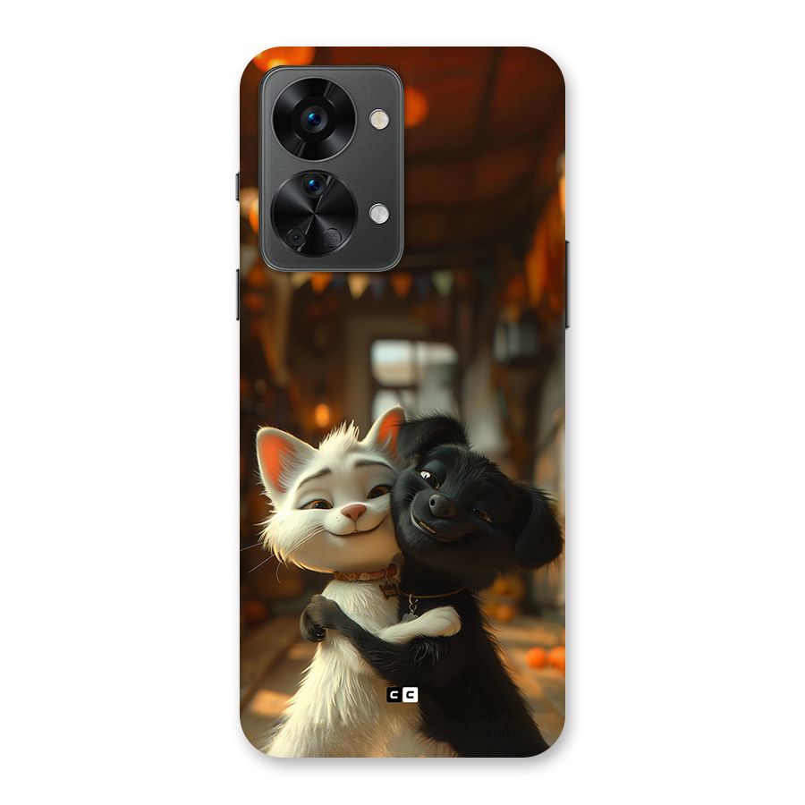 Cute Cat Dog Back Case for OnePlus Nord 2T