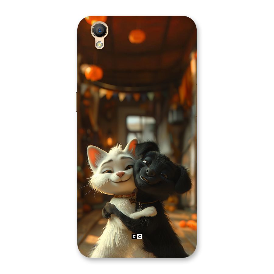 Cute Cat Dog Back Case for Oppo A37