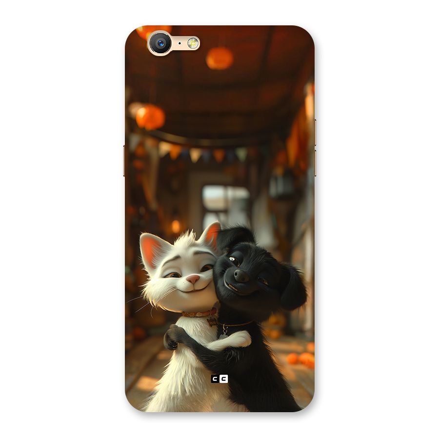 Cute Cat Dog Back Case for Oppo A57