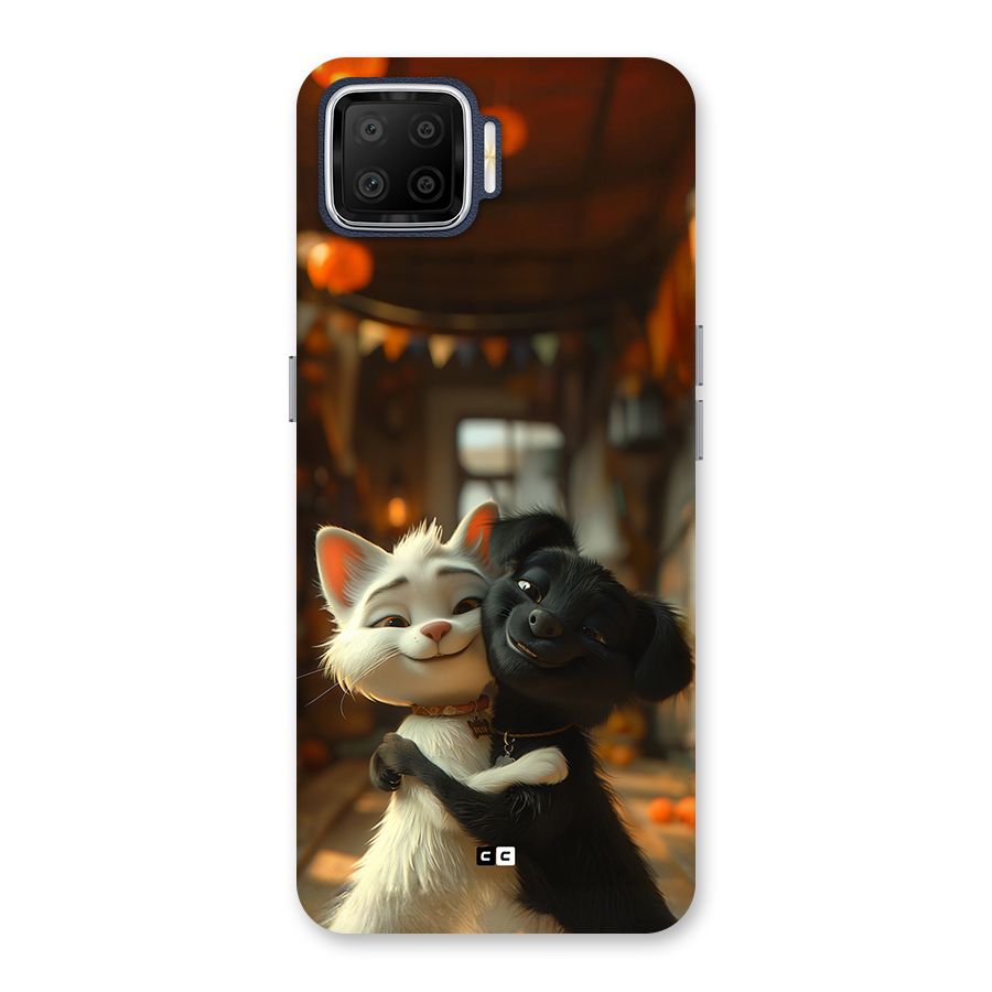 Cute Cat Dog Back Case for Oppo F17