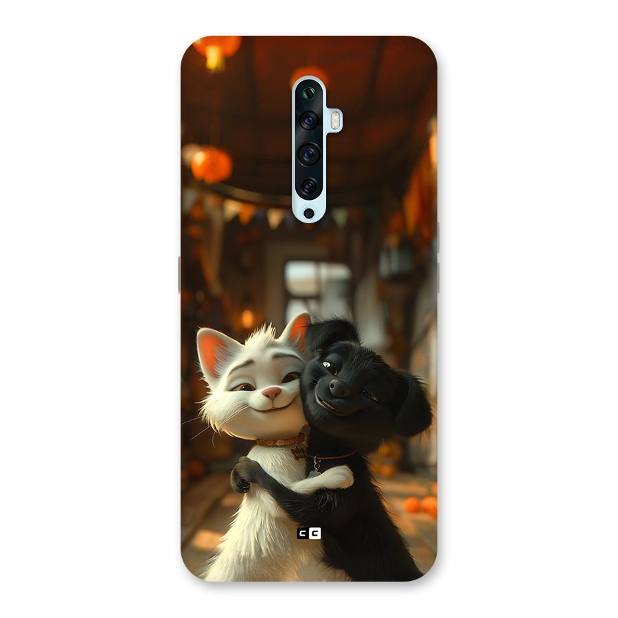 Cute Cat Dog Back Case for Oppo Reno2 Z