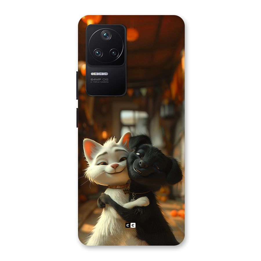 Cute Cat Dog Back Case for Poco F4 5G