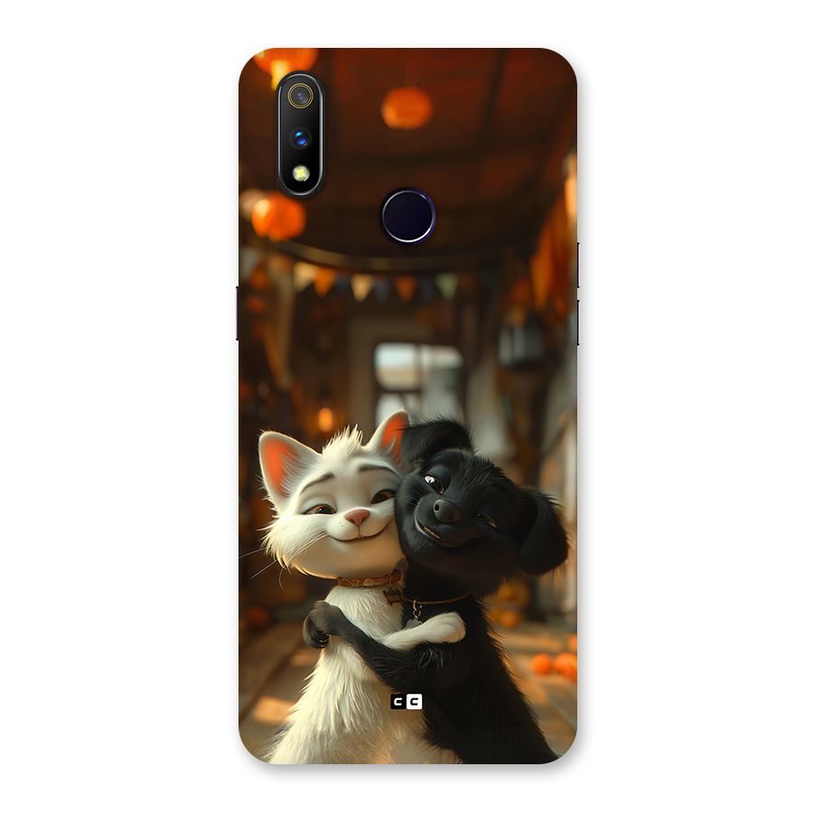 Cute Cat Dog Back Case for Realme 3 Pro