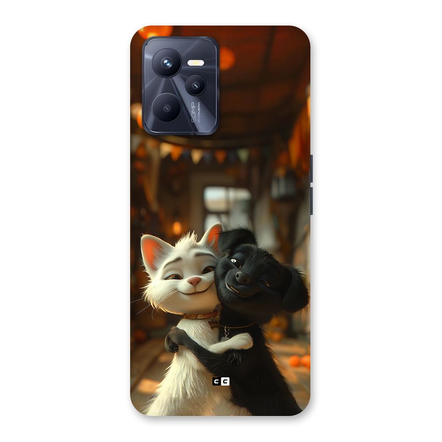 Cute Cat Dog Back Case for Realme C35