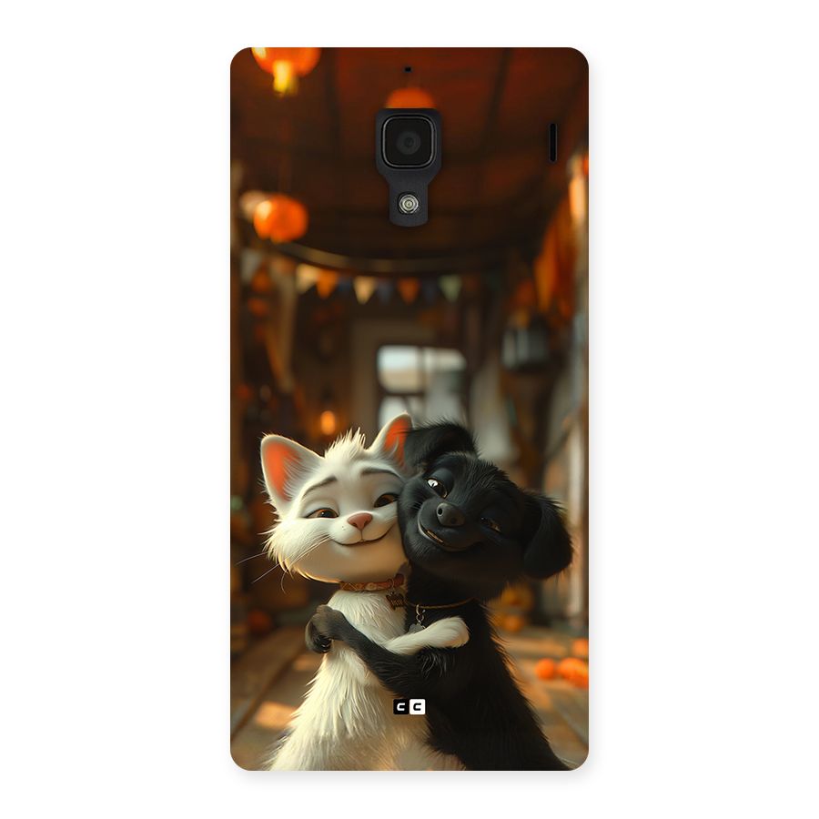 Cute Cat Dog Back Case for Redmi 1s