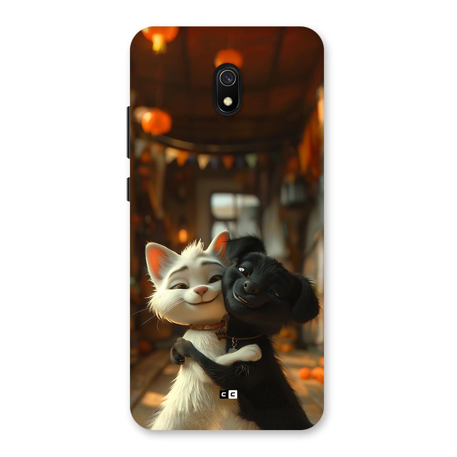Cute Cat Dog Back Case for Redmi 8A
