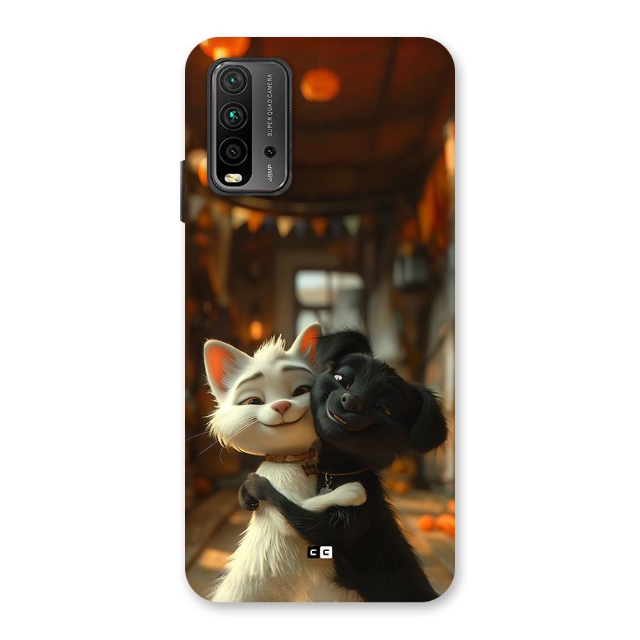 Cute Cat Dog Back Case for Redmi 9 Power