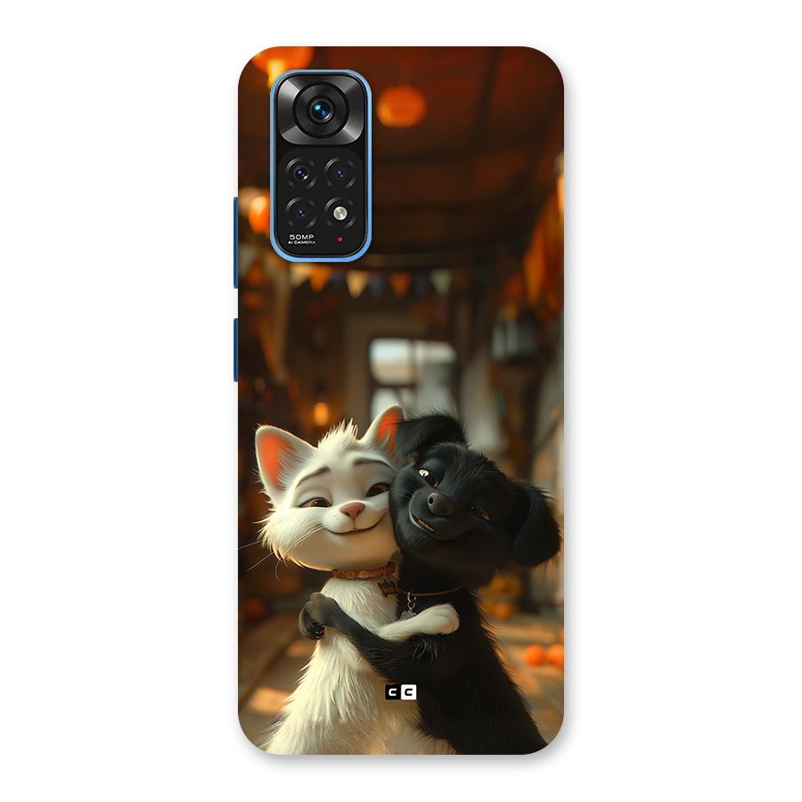 Cute Cat Dog Back Case for Redmi Note 11
