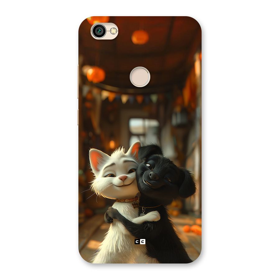 Cute Cat Dog Back Case for Redmi Y1 2017