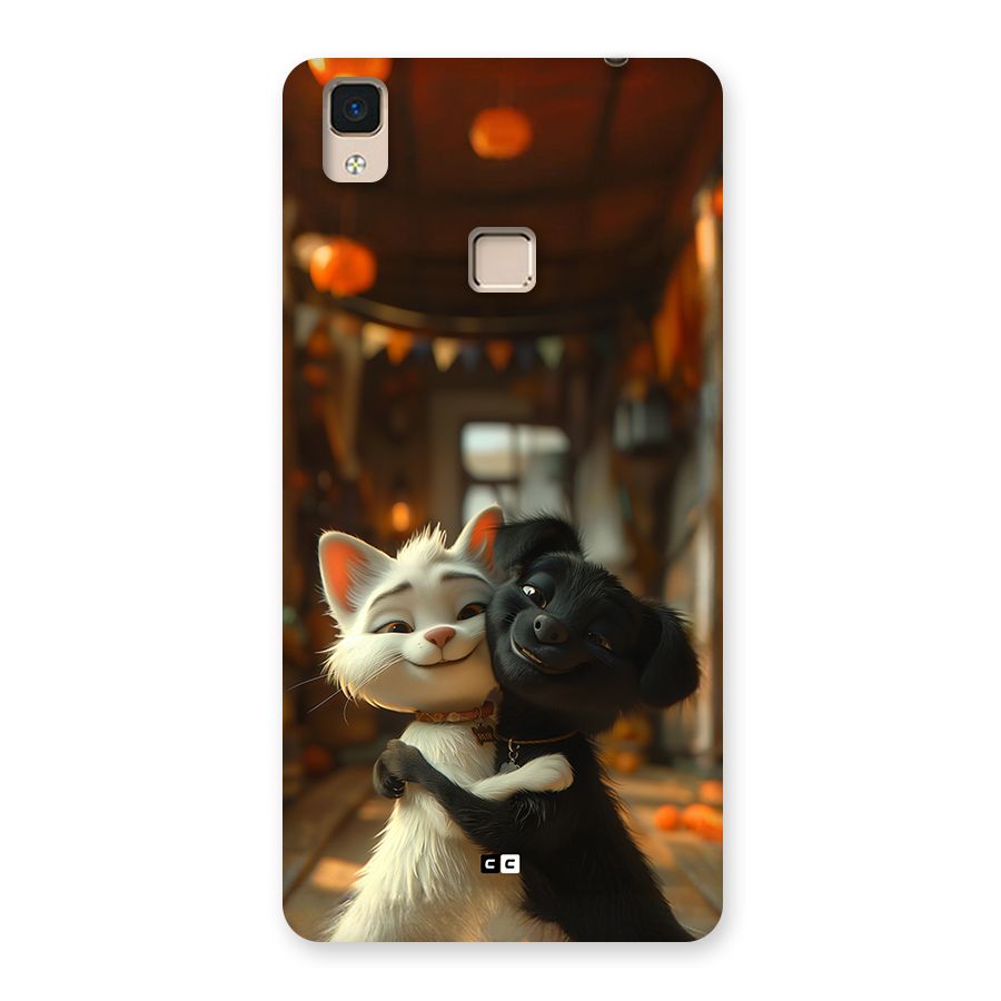 Cute Cat Dog Back Case for V3 Max