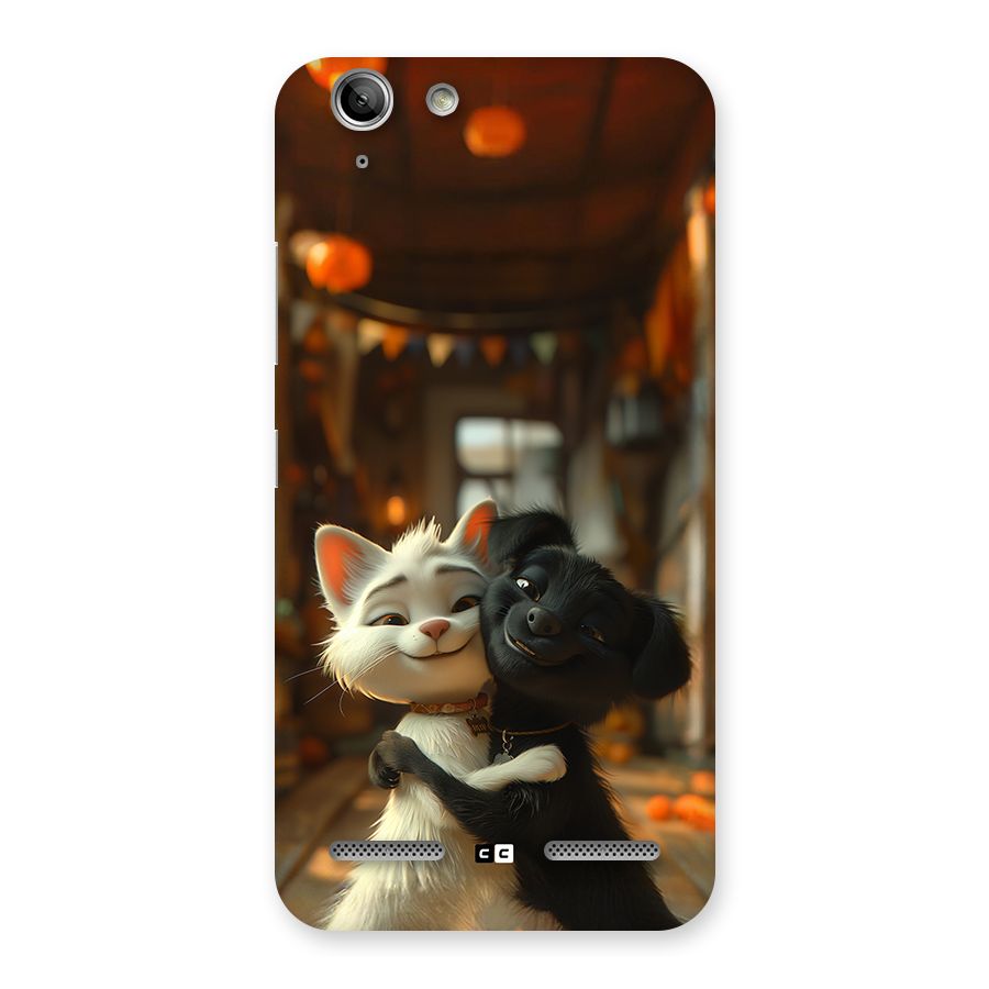 Cute Cat Dog Back Case for Vibe K5