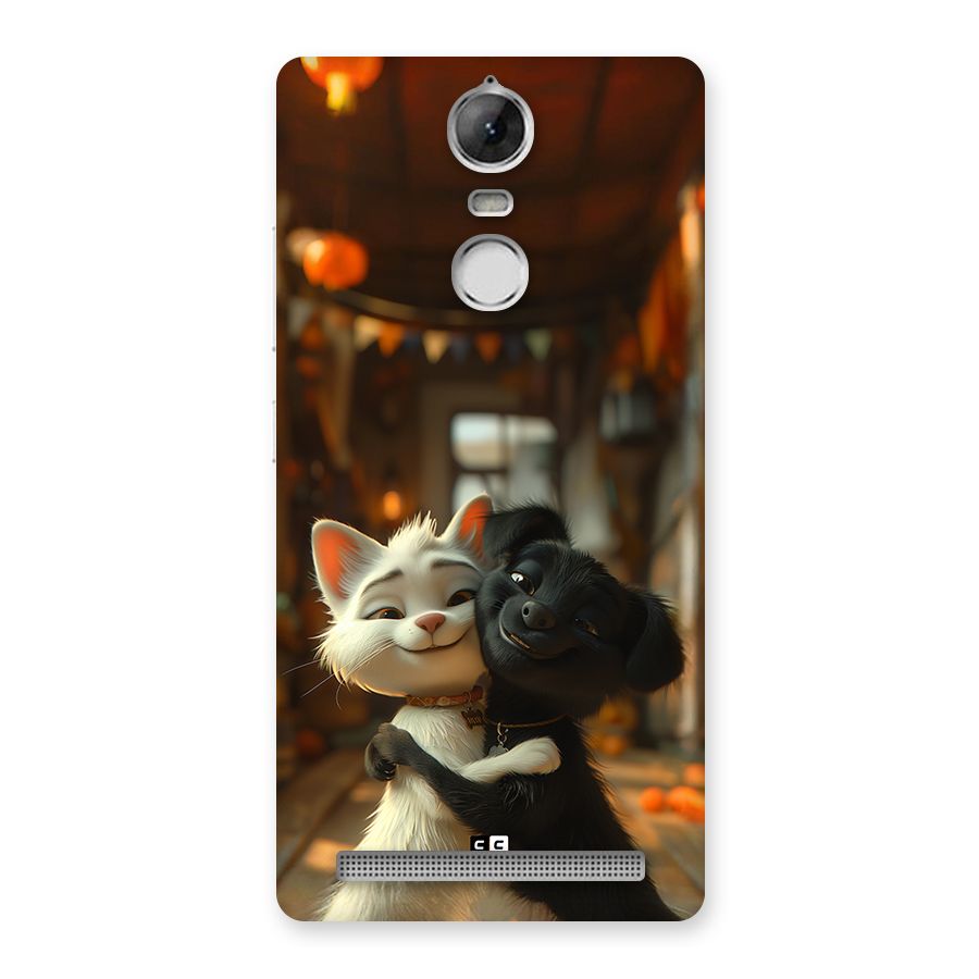 Cute Cat Dog Back Case for Vibe K5 Note