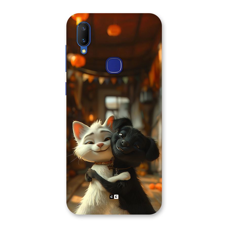 Cute Cat Dog Back Case for Vivo V11