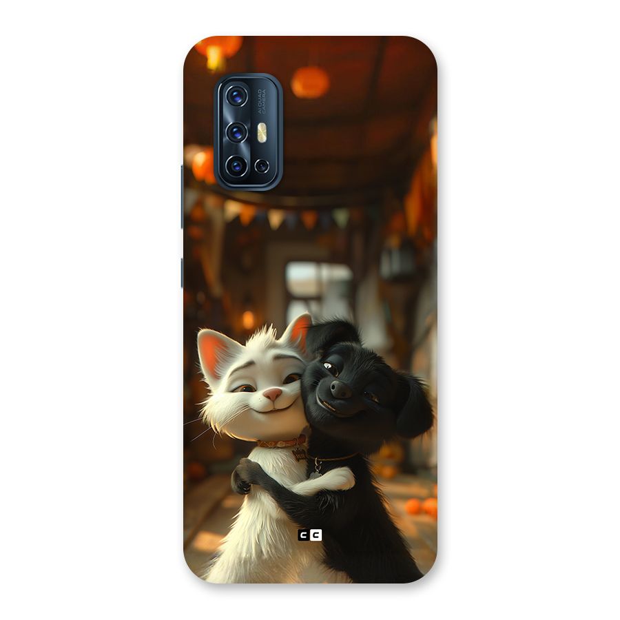 Cute Cat Dog Back Case for Vivo V17