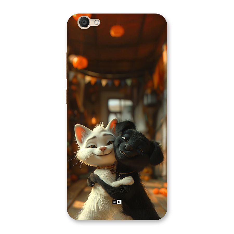Cute Cat Dog Back Case for Vivo V5