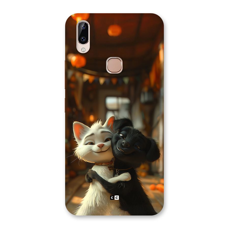Cute Cat Dog Back Case for Vivo Y83 Pro
