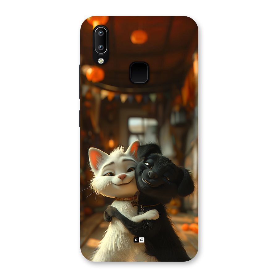Cute Cat Dog Back Case for Vivo Y95