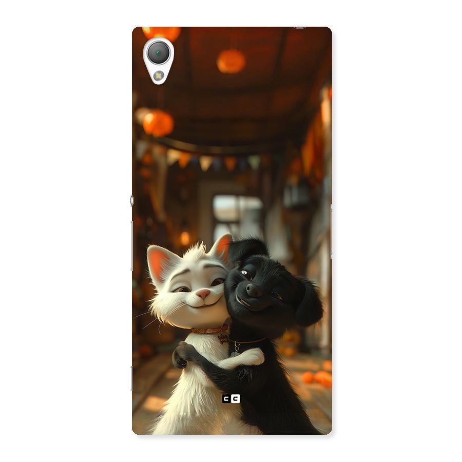 Cute Cat Dog Back Case for Xperia Z3