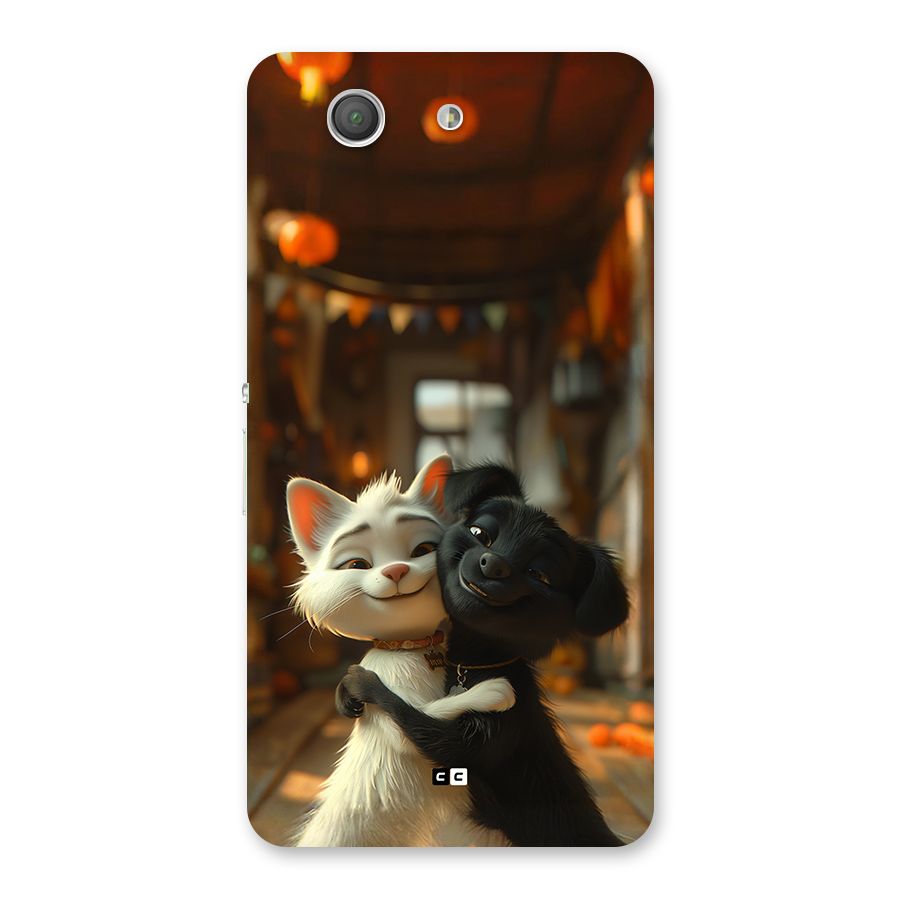 Cute Cat Dog Back Case for Xperia Z3 Compact