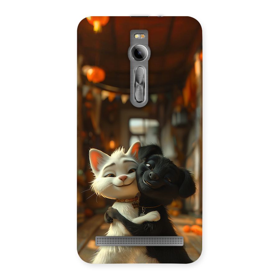 Cute Cat Dog Back Case for Zenfone 2