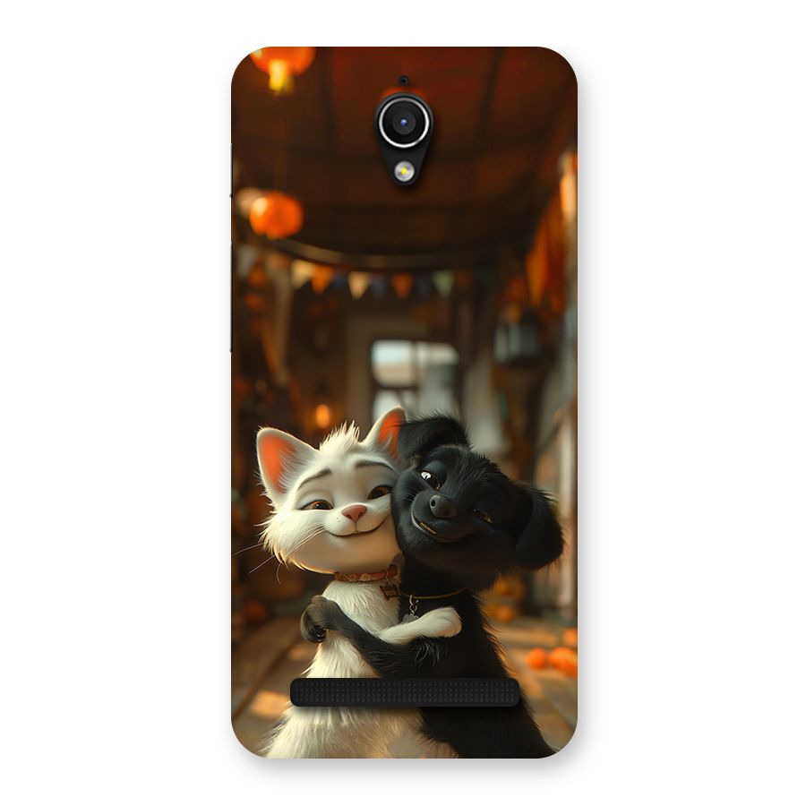 Cute Cat Dog Back Case for Zenfone Go