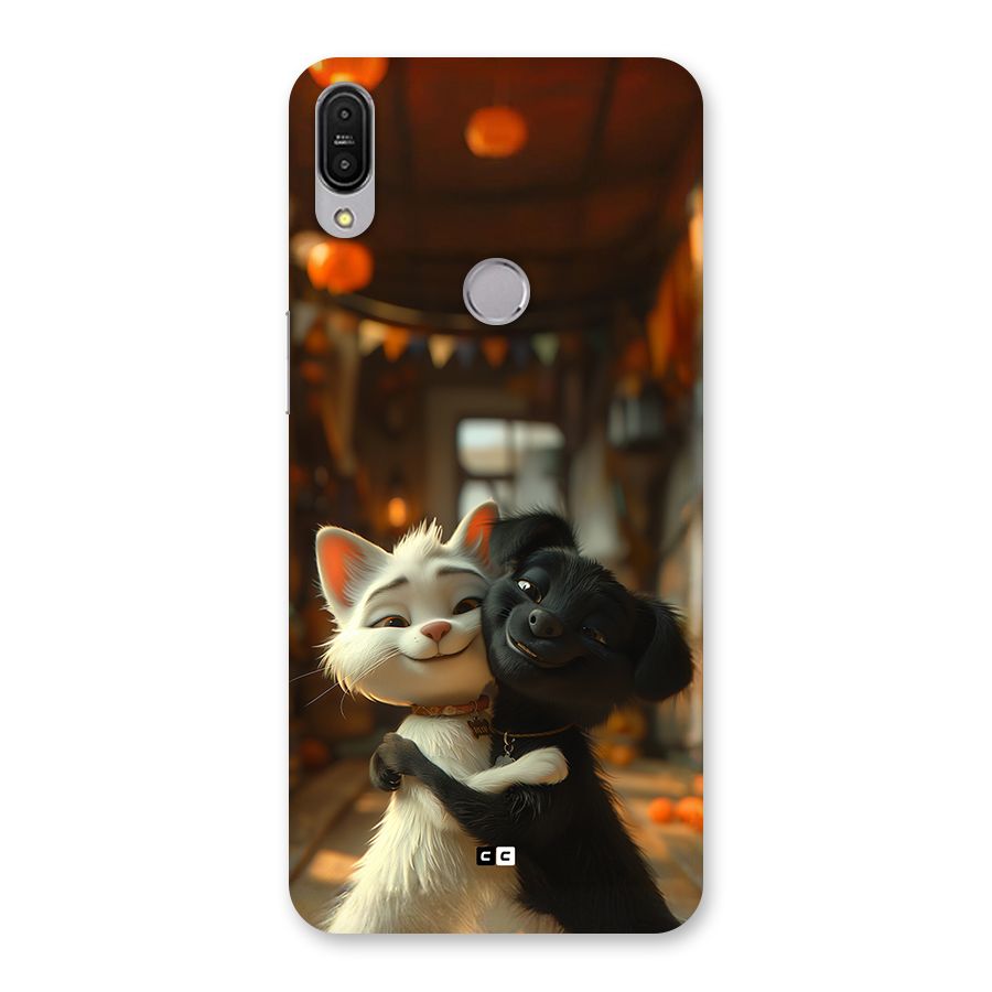 Cute Cat Dog Back Case for Zenfone Max Pro M1