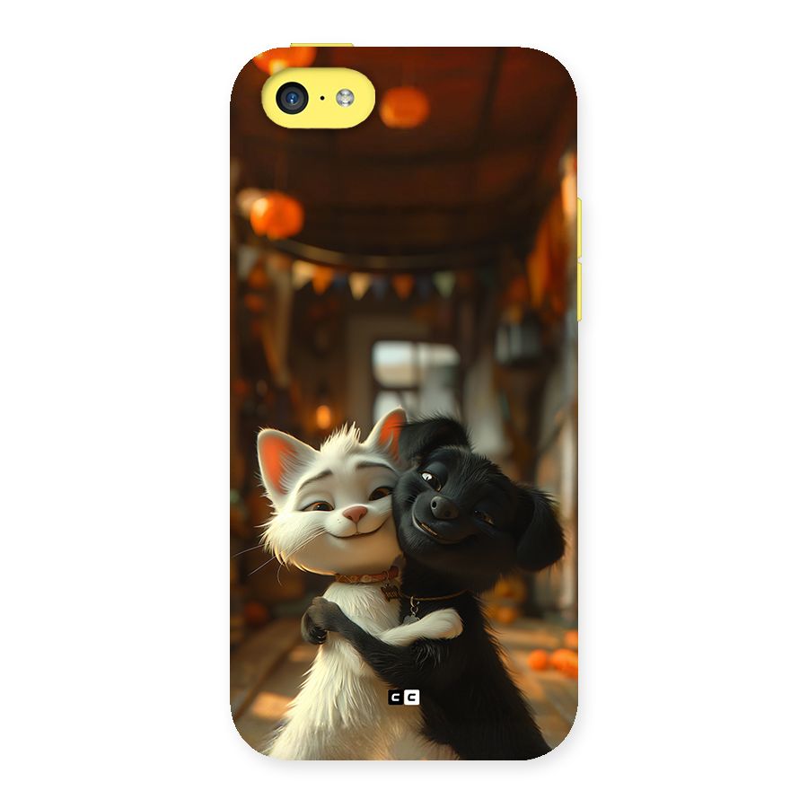 Cute Cat Dog Back Case for iPhone 5C