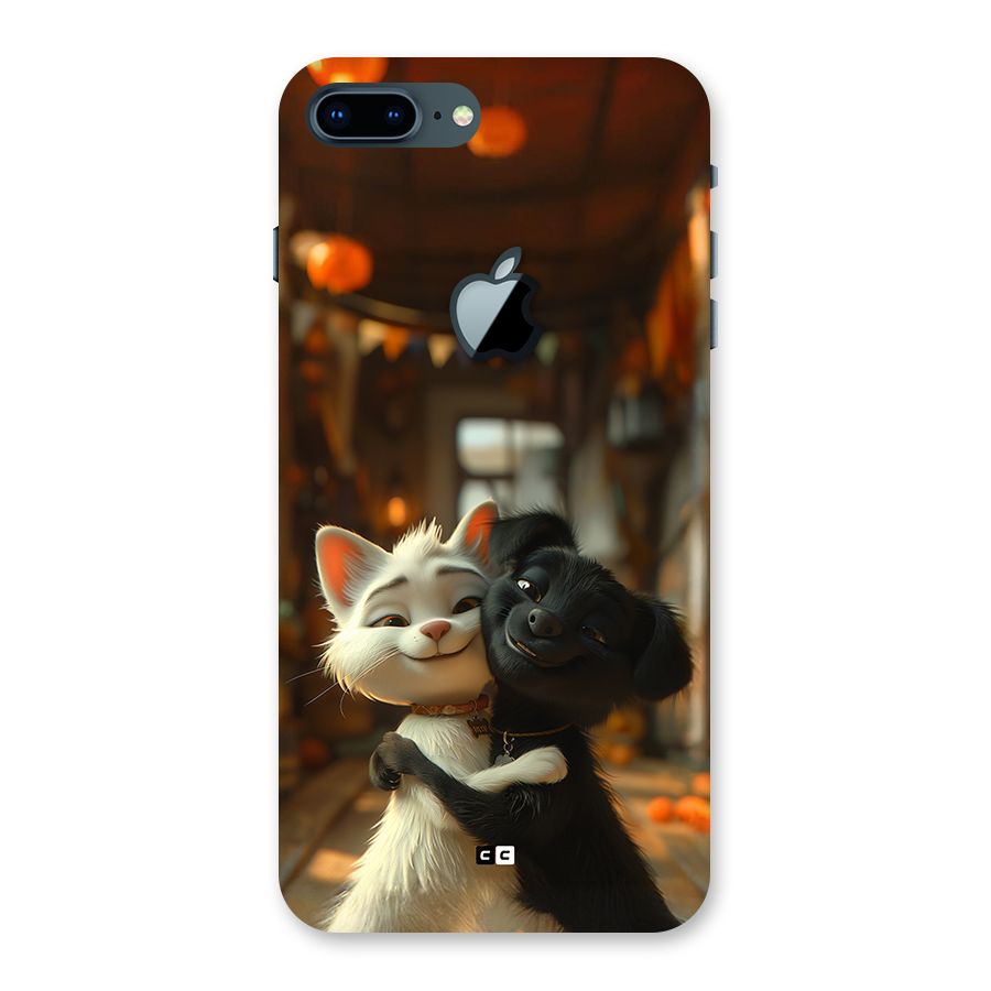Cute Cat Dog Back Case for iPhone 7 Plus Apple Cut
