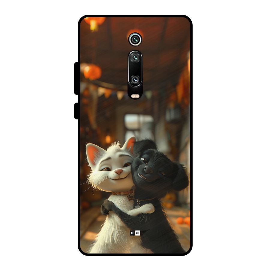 Cute Cat Dog Metal Back Case for Redmi K20