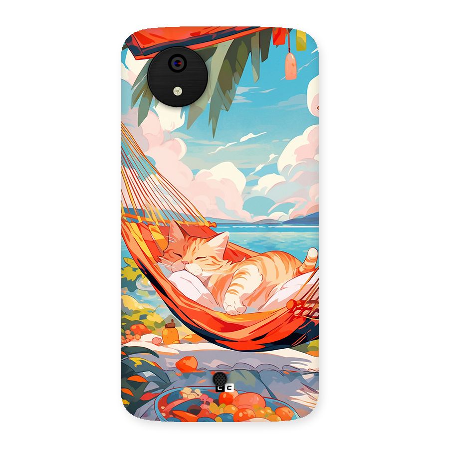 Cute Cat On Beach Back Case for Canvas A1  AQ4501