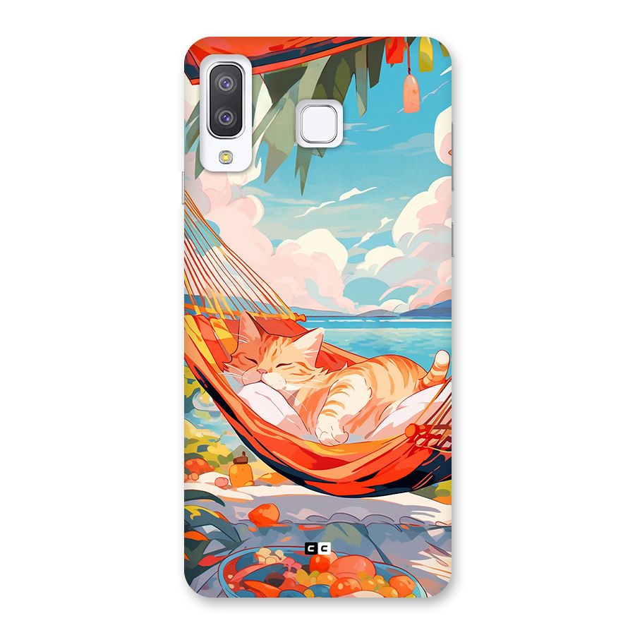 Cute Cat On Beach Back Case for Galaxy A8 Star
